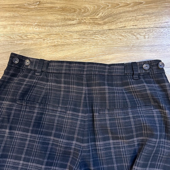 Women's Vince. Black & gray Plaid Wide Leg Pants Size 8 Baggy Dress Casual - Picture 11 of 11